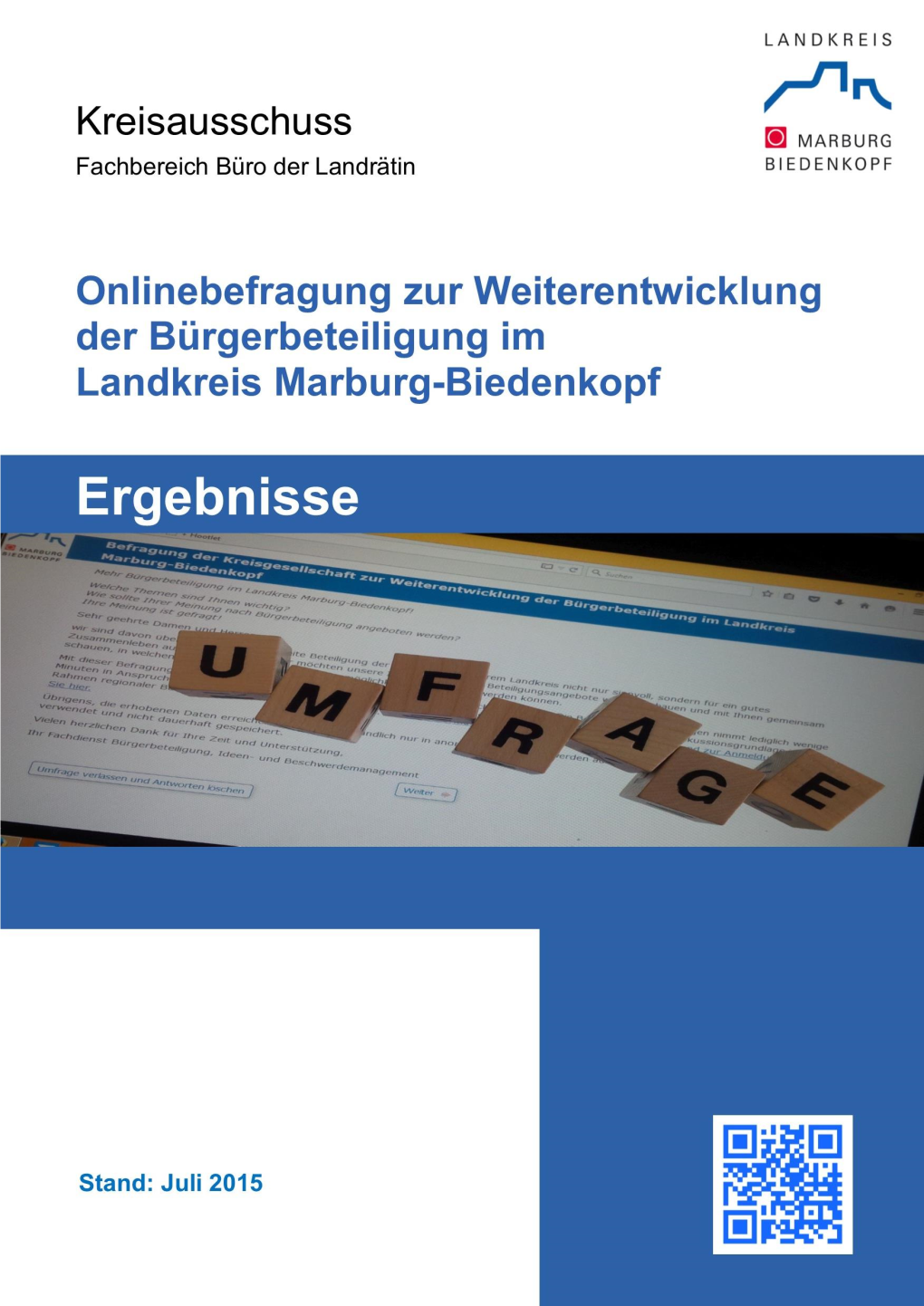 Ergebnisse Der Online-Befragung Zur