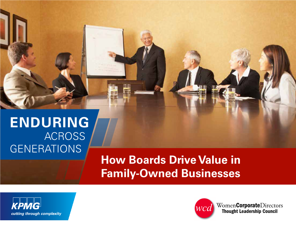 How Boards Drive Value in Family-Owned Businesses