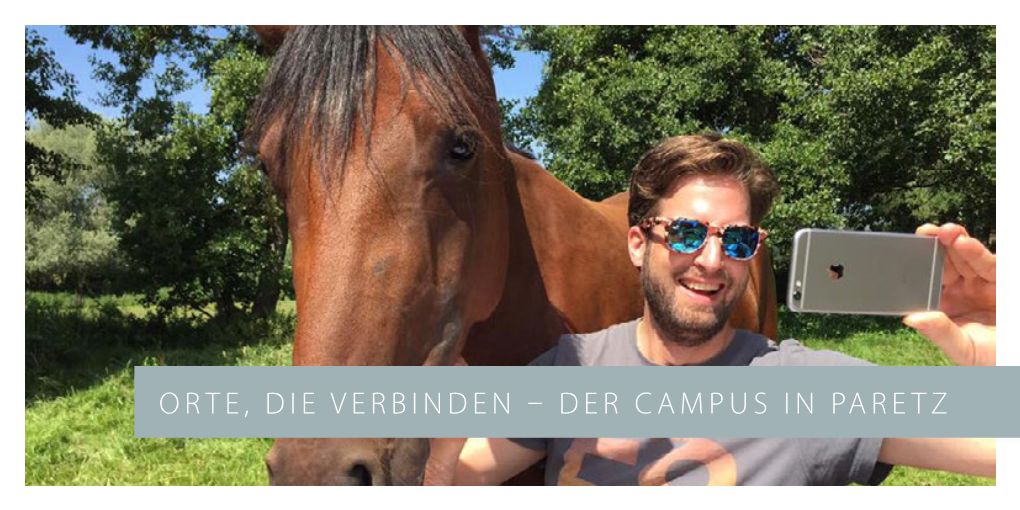 DER CAMPUS in PARETZ DER ORT PARETZ Richtung Brandenburg/Nauen