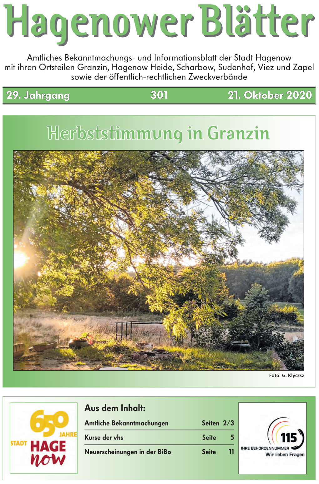 Herbststimmung in Granzin