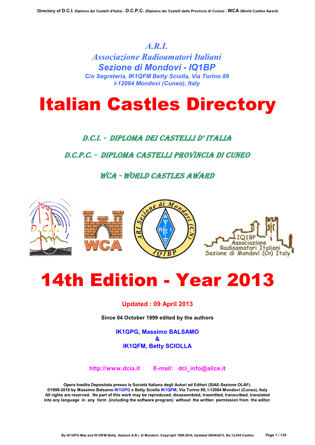 14Th Edition - Year 2013