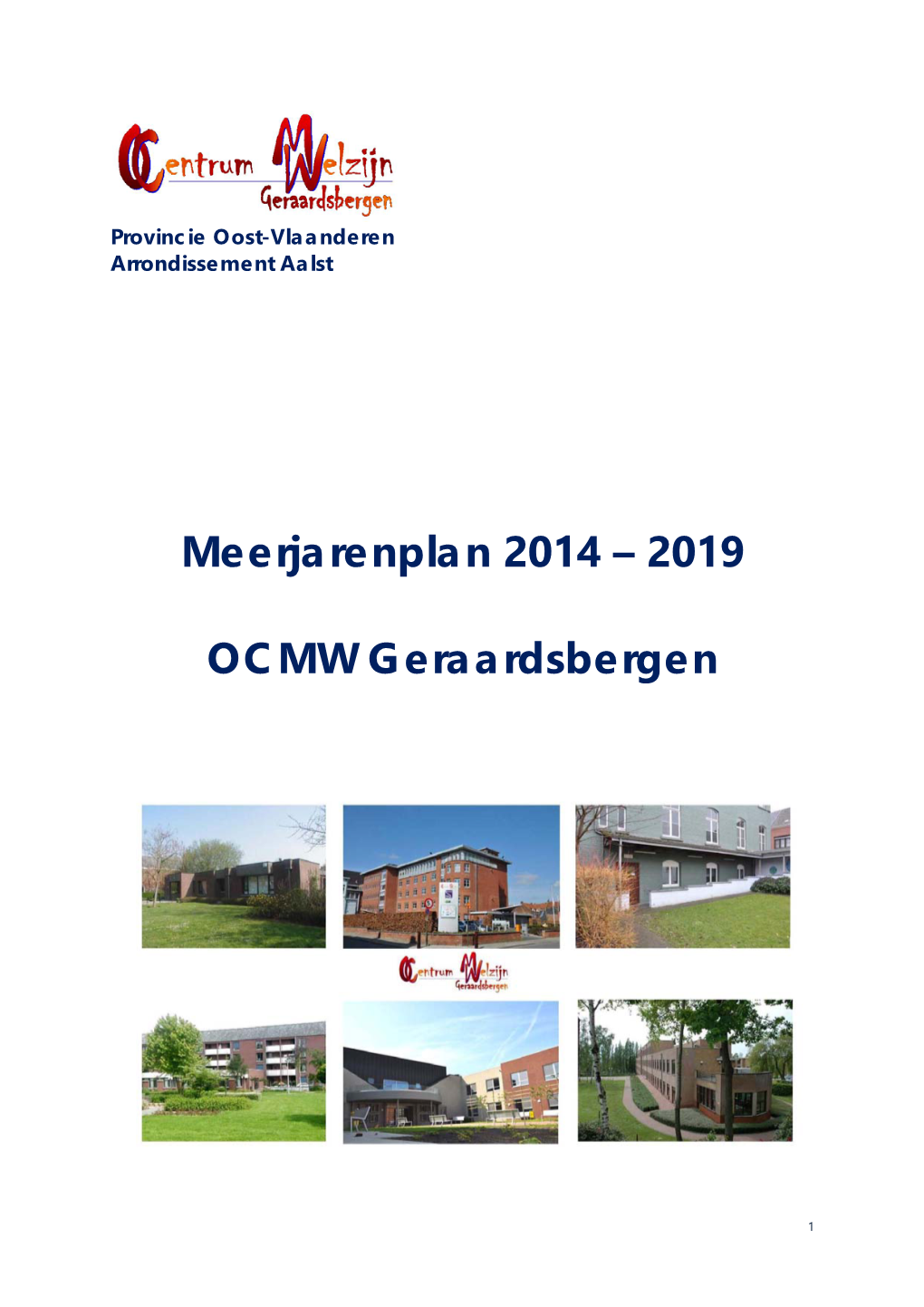 Meerjarenplan 2014 – 2019 OCMW Geraardsbergen