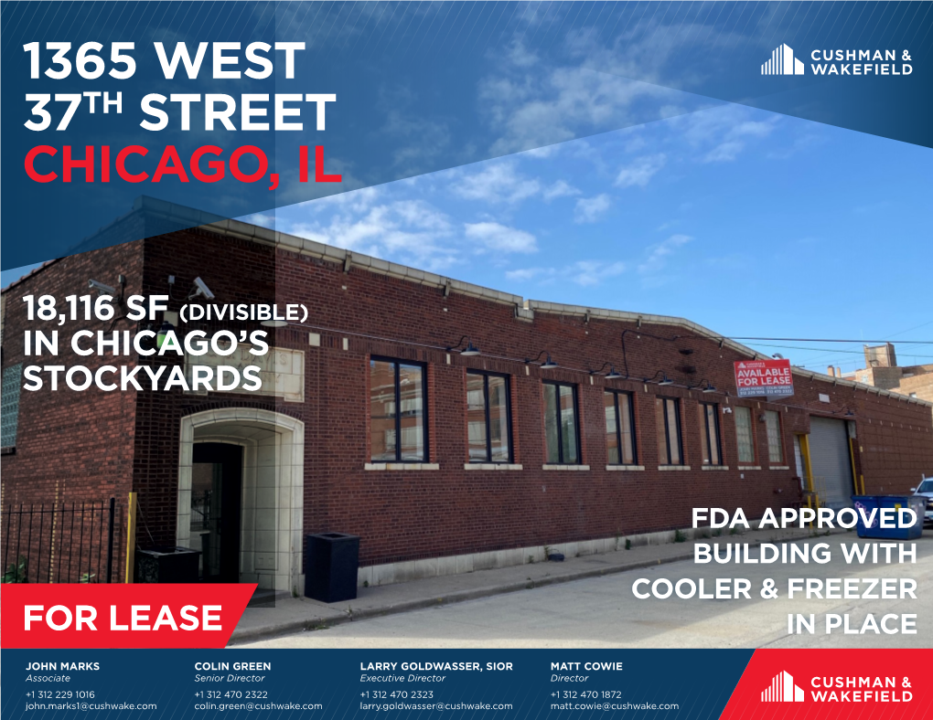 1365 West 37Th Street Chicago, Il
