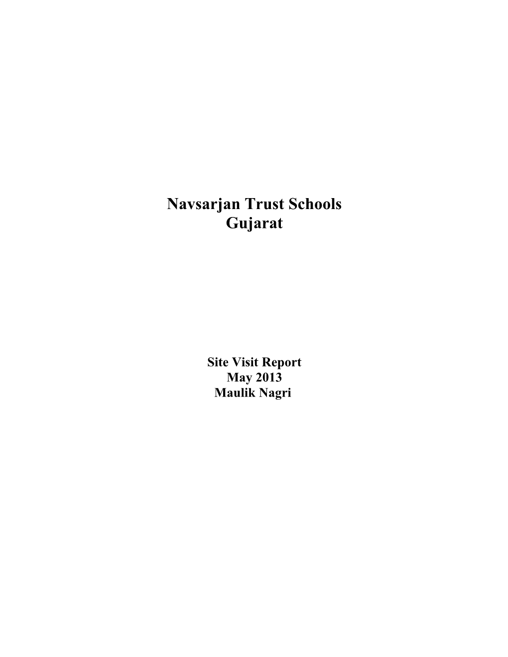 Navsarjan Trust Schools