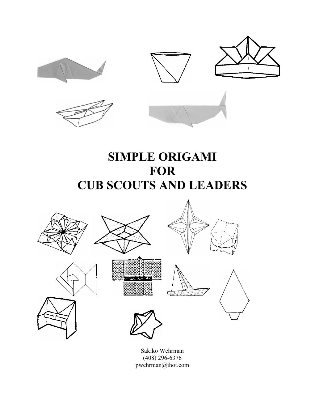 Simple Origami for Cub Scouts and Leaders