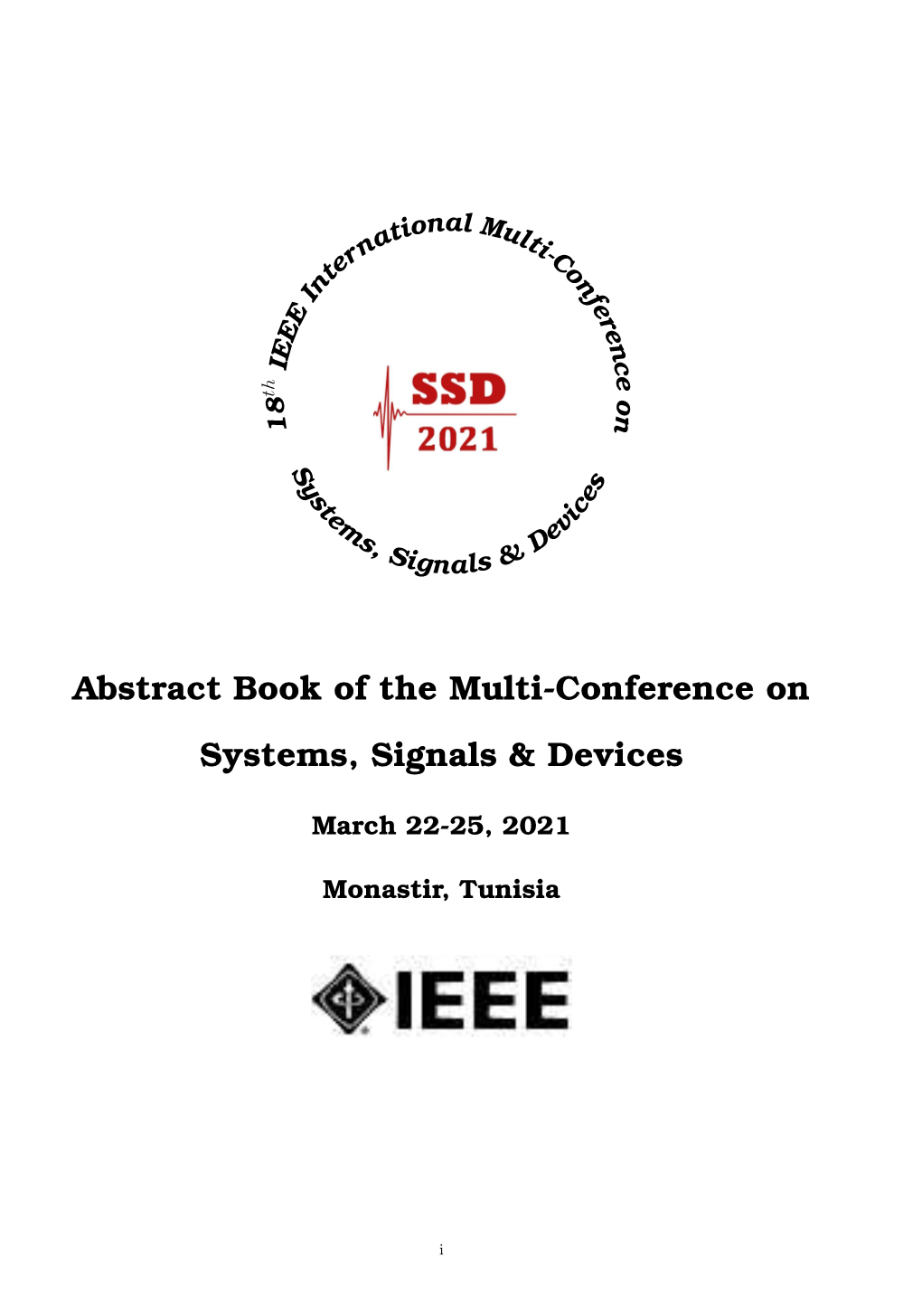 Abstract Book of the Multi-Conference on Systems, Signals & Devices