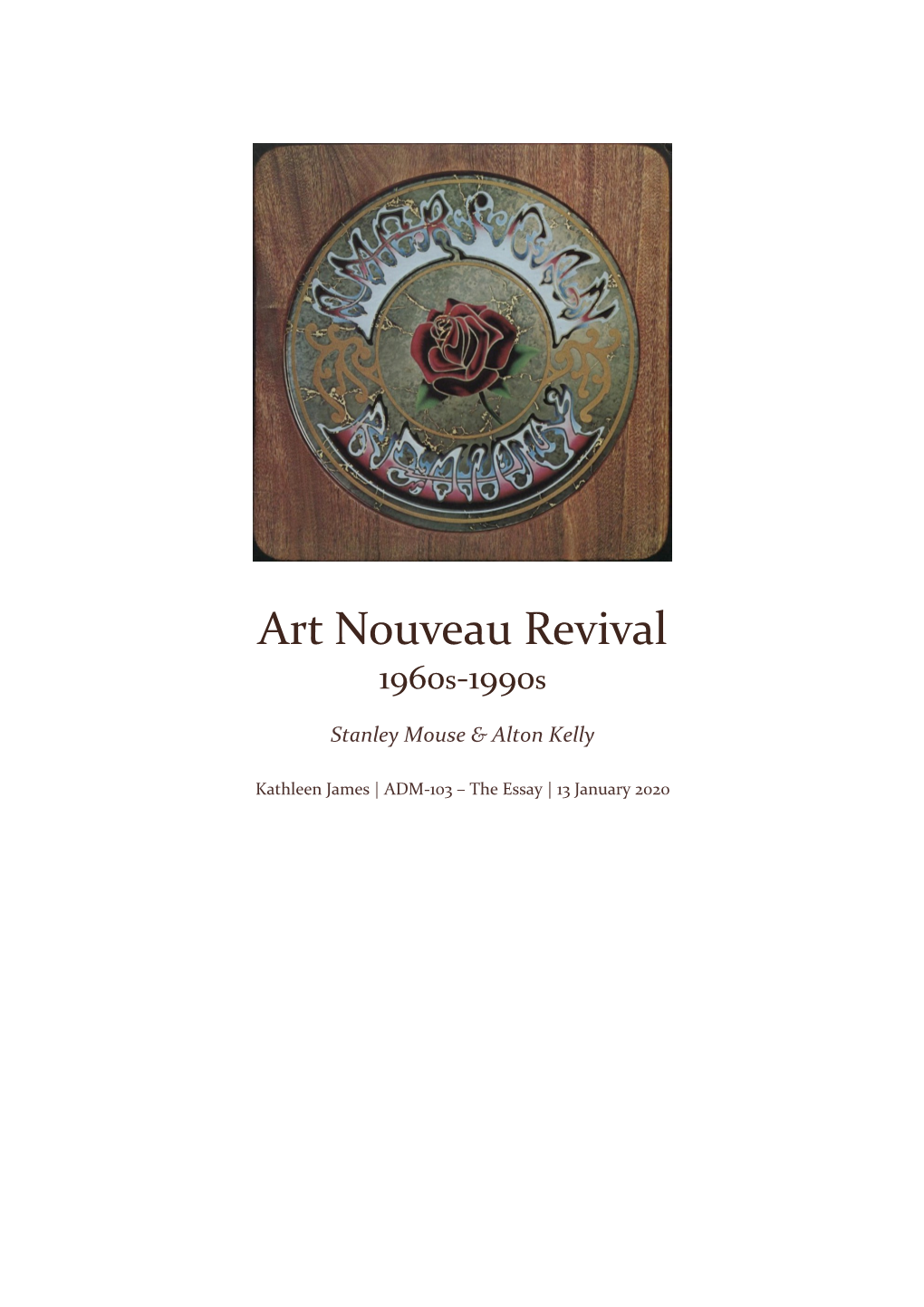 Art Nouveau Revival 1960S-1990S