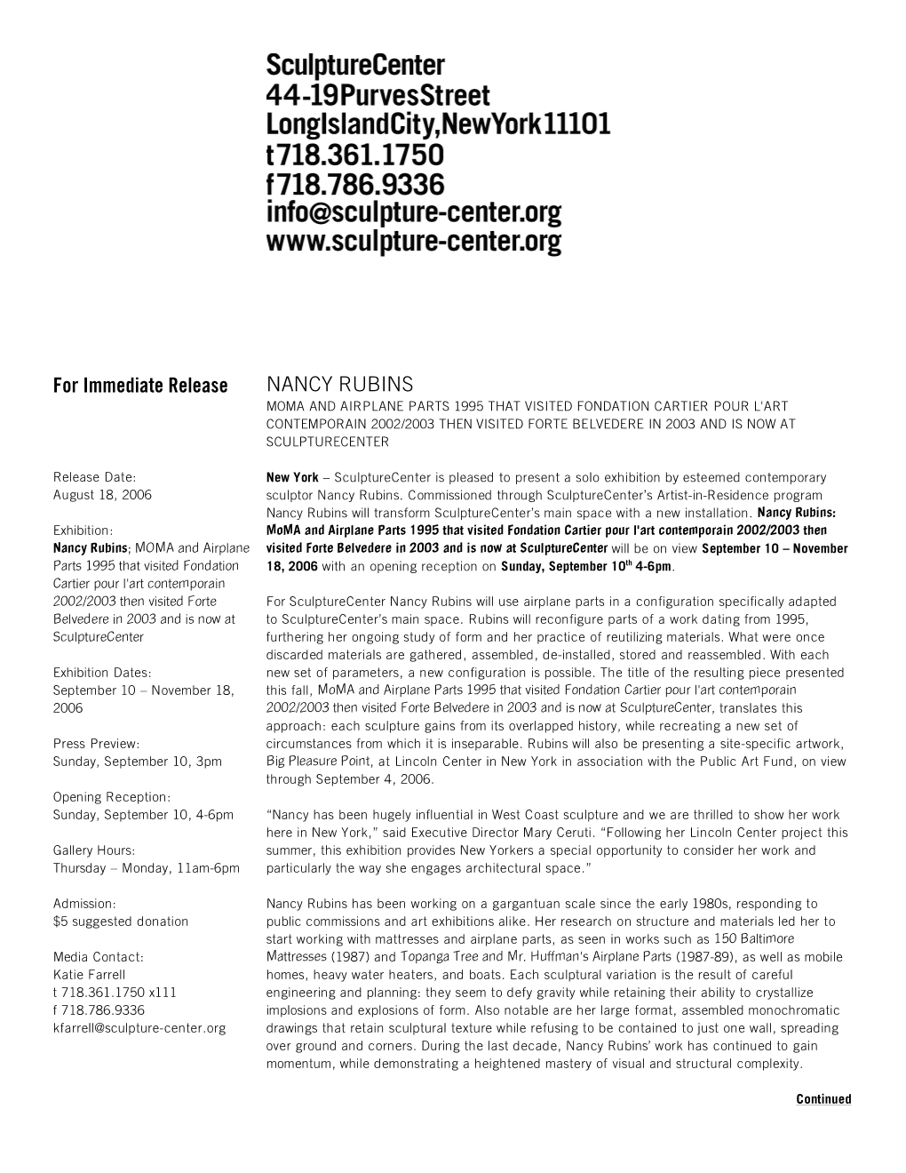 Nancy Rubins: Moma and Airplane Parts That Visited Fondation Cartier Pour L'art Contemporain 2002/2003