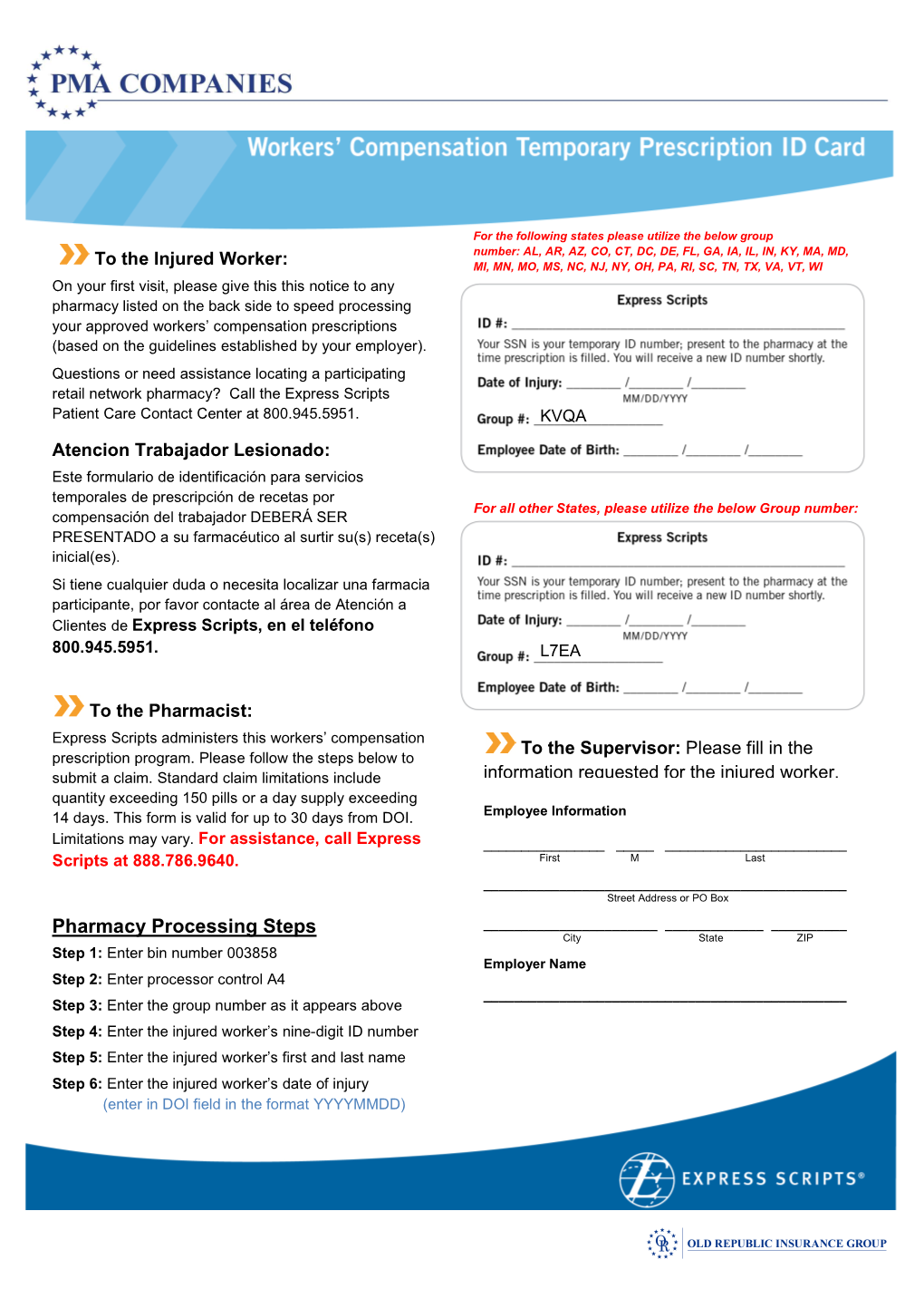 PMA MS First Fill Form