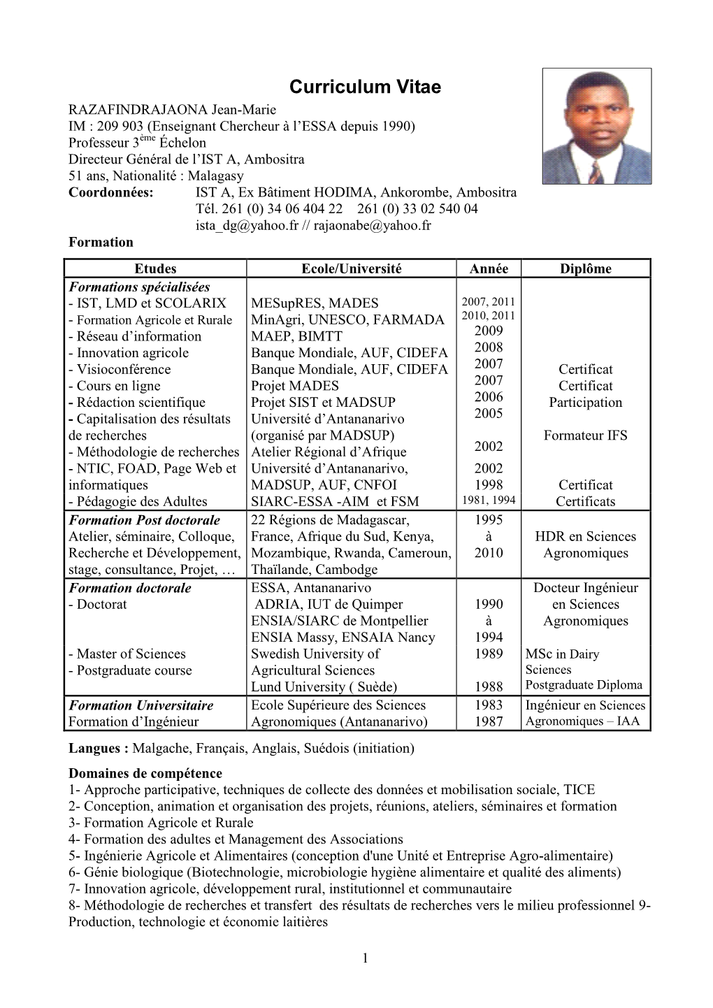 Curriculum Vitae