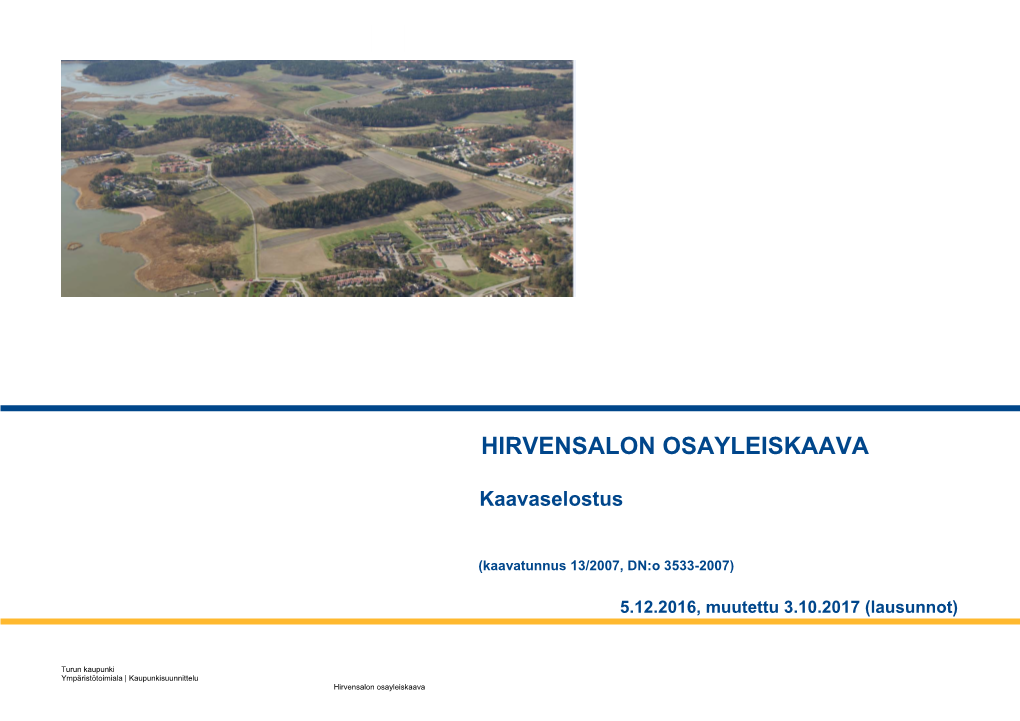 Hirvensalon Osayleiskaava