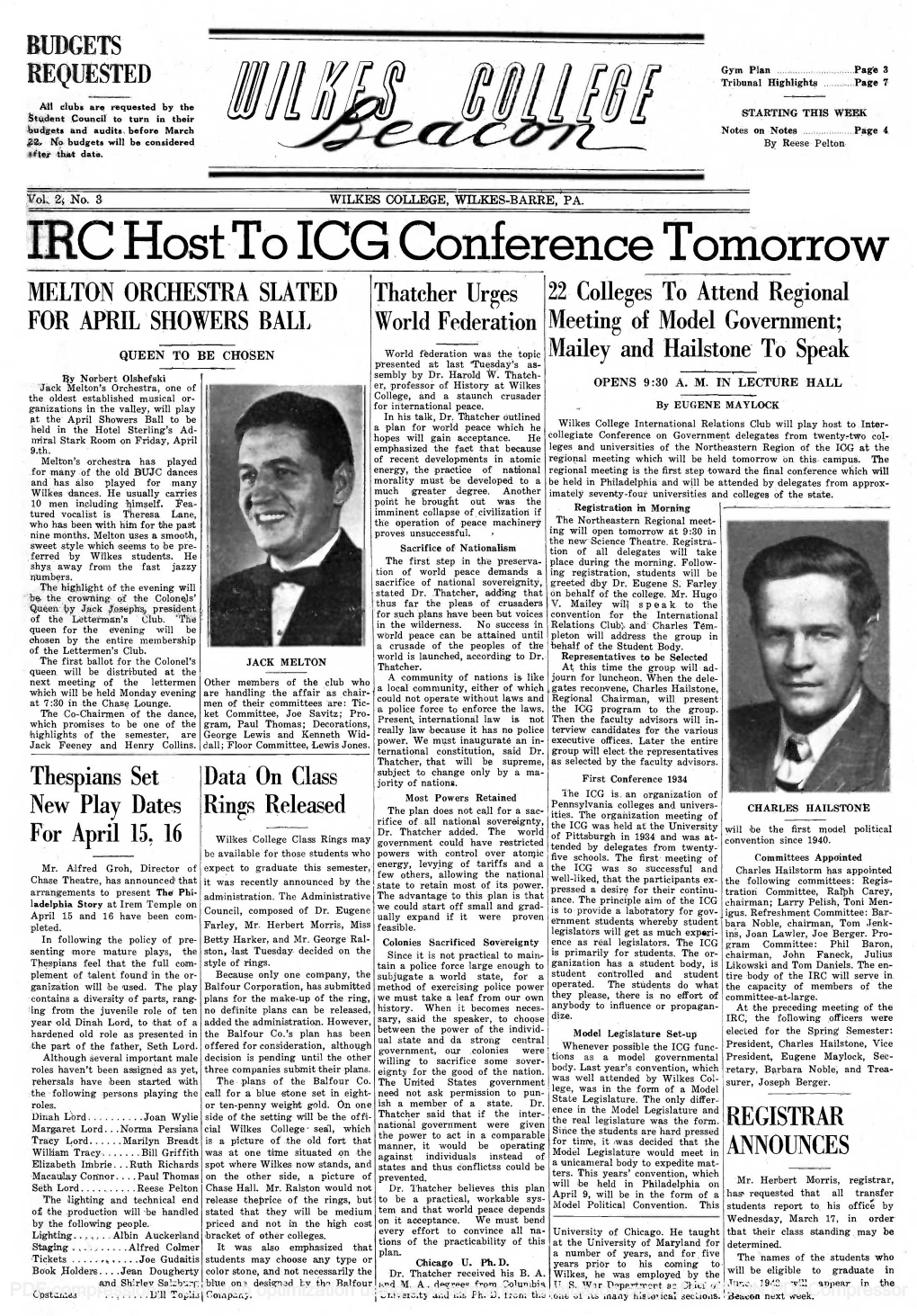 IRC Host to ICG Conference Tomorrow