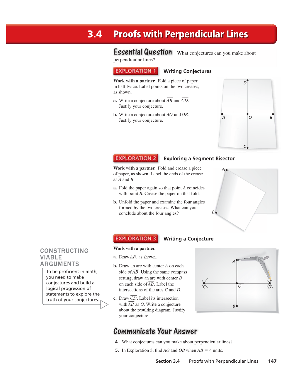 Proofs with Perpendicular Lines