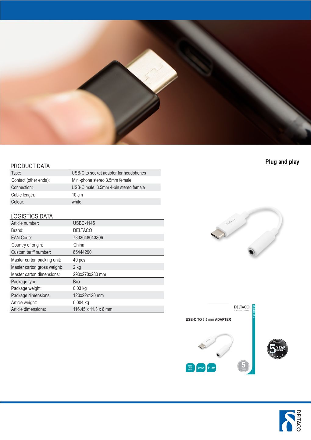 Plug and Play LOGISTICS DATA