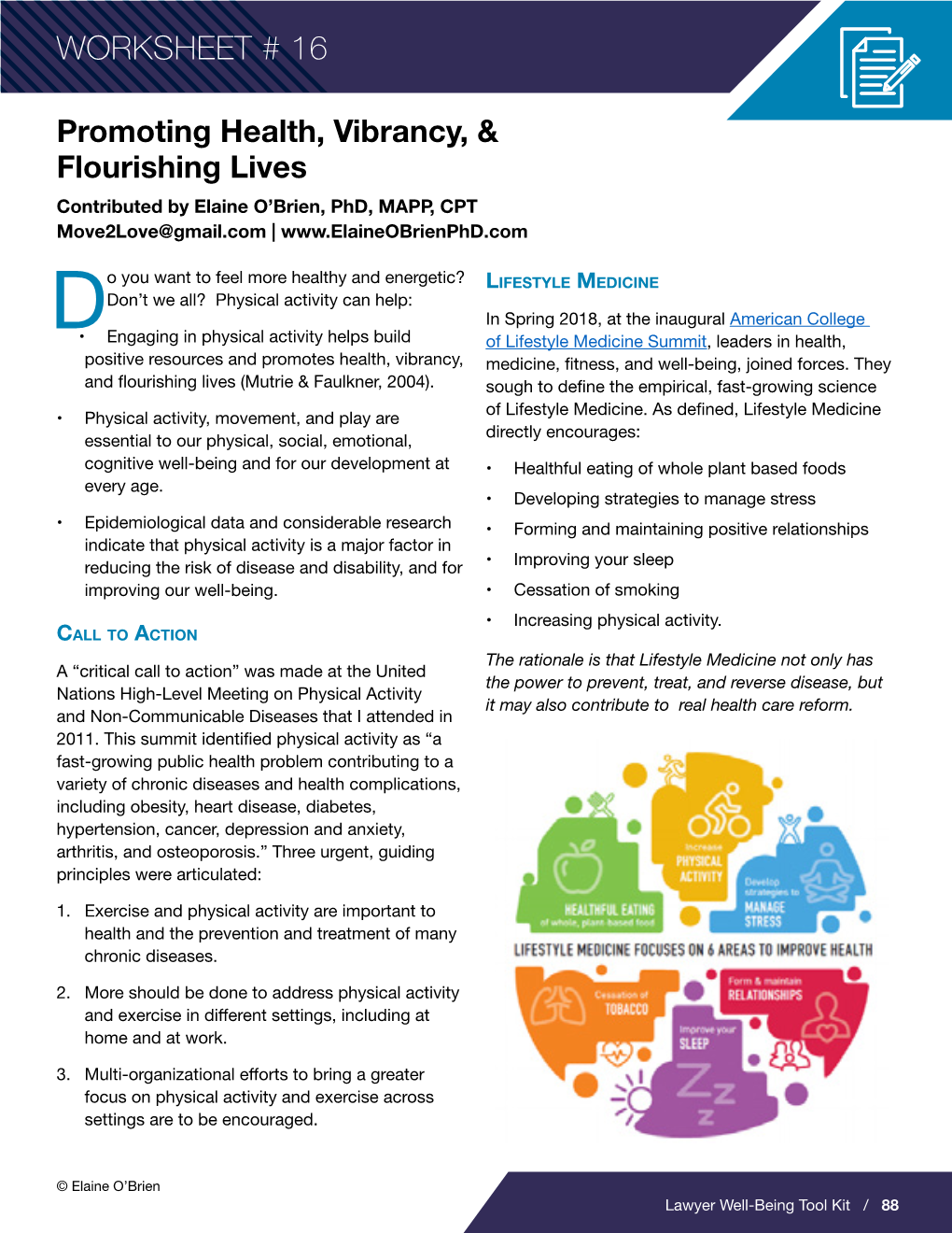 Physical Health Worksheet