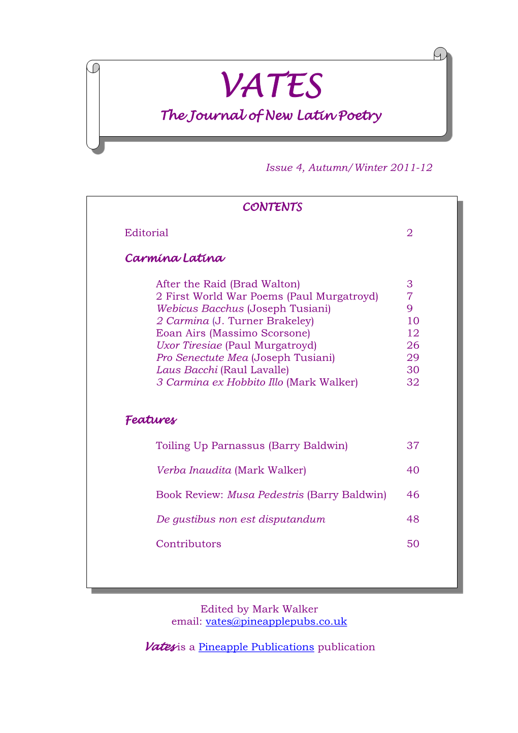 The Journal of New Latin Poetry