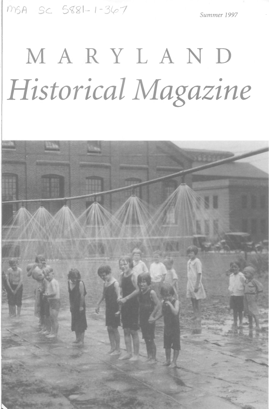 Maryland Historical Magazine, 1997, Volume 92, Issue No. 2