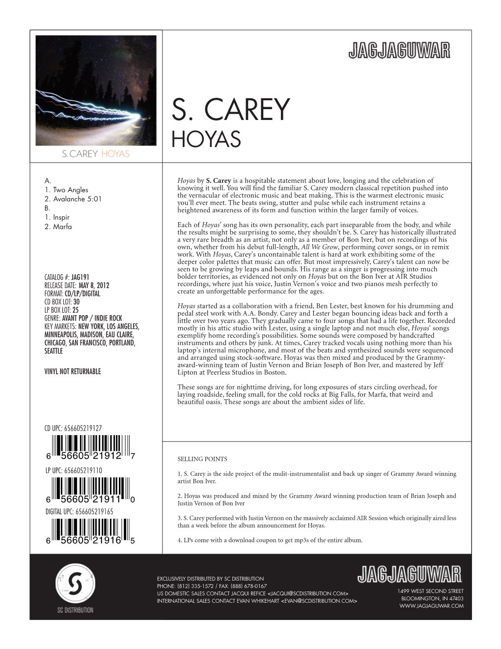 S. Carey Hoyas