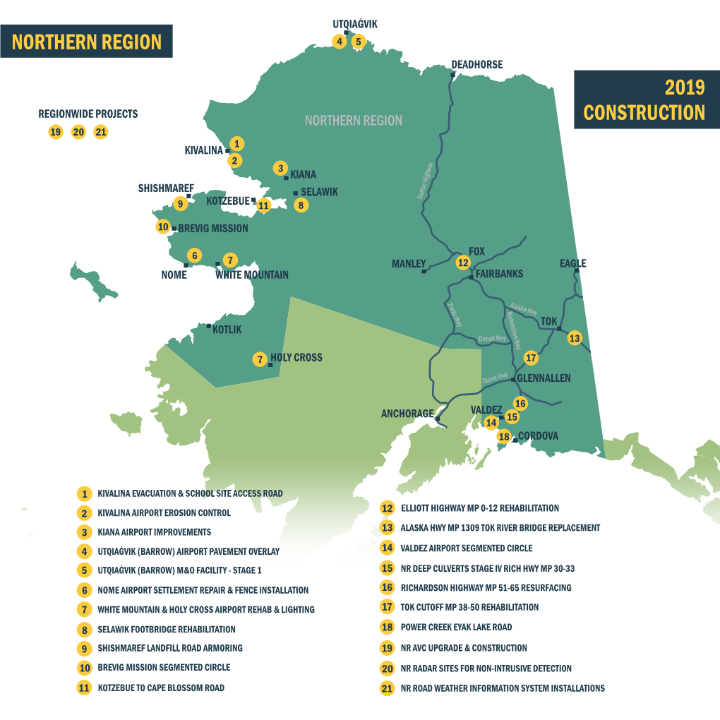 2019 Construction Map April Update