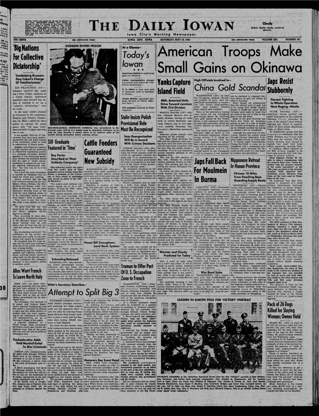 (Iowa City, Iowa), 1945-05-19