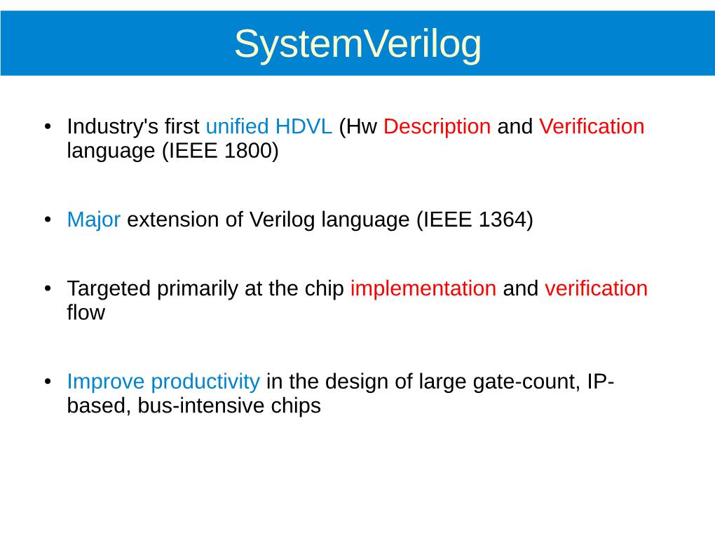 Systemverilog