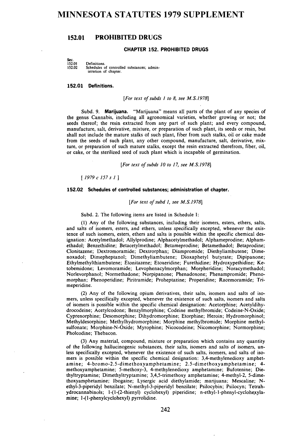 Minnesota Statutes 1979 Supplement