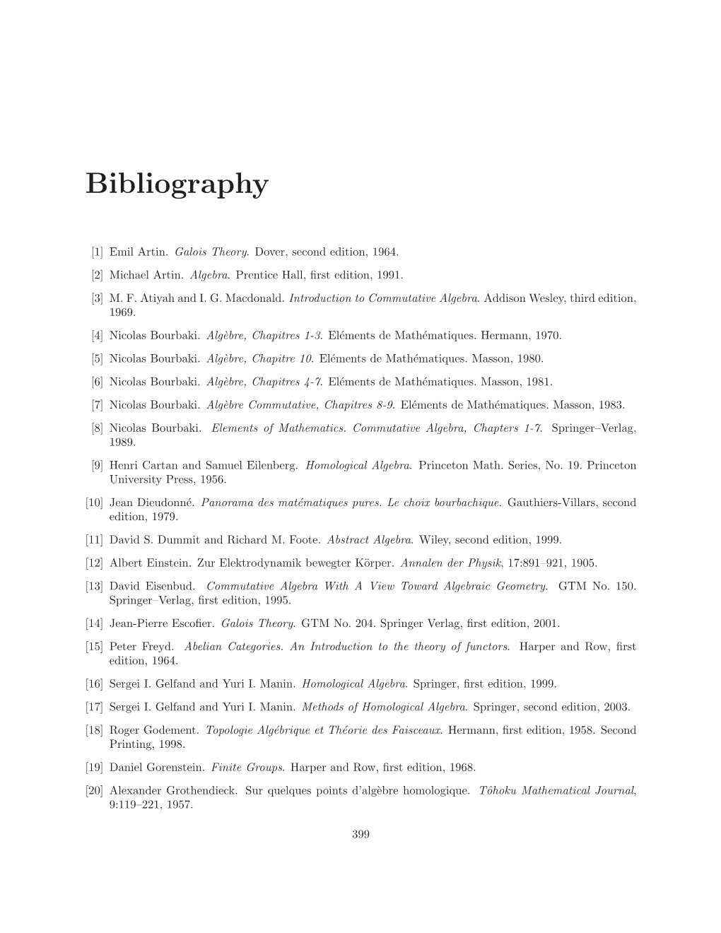 Bibliography