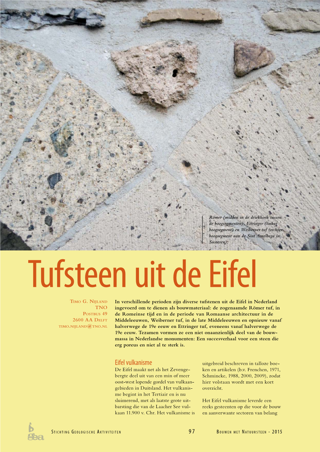 Tufsteen Uit De Eifel TIMO G