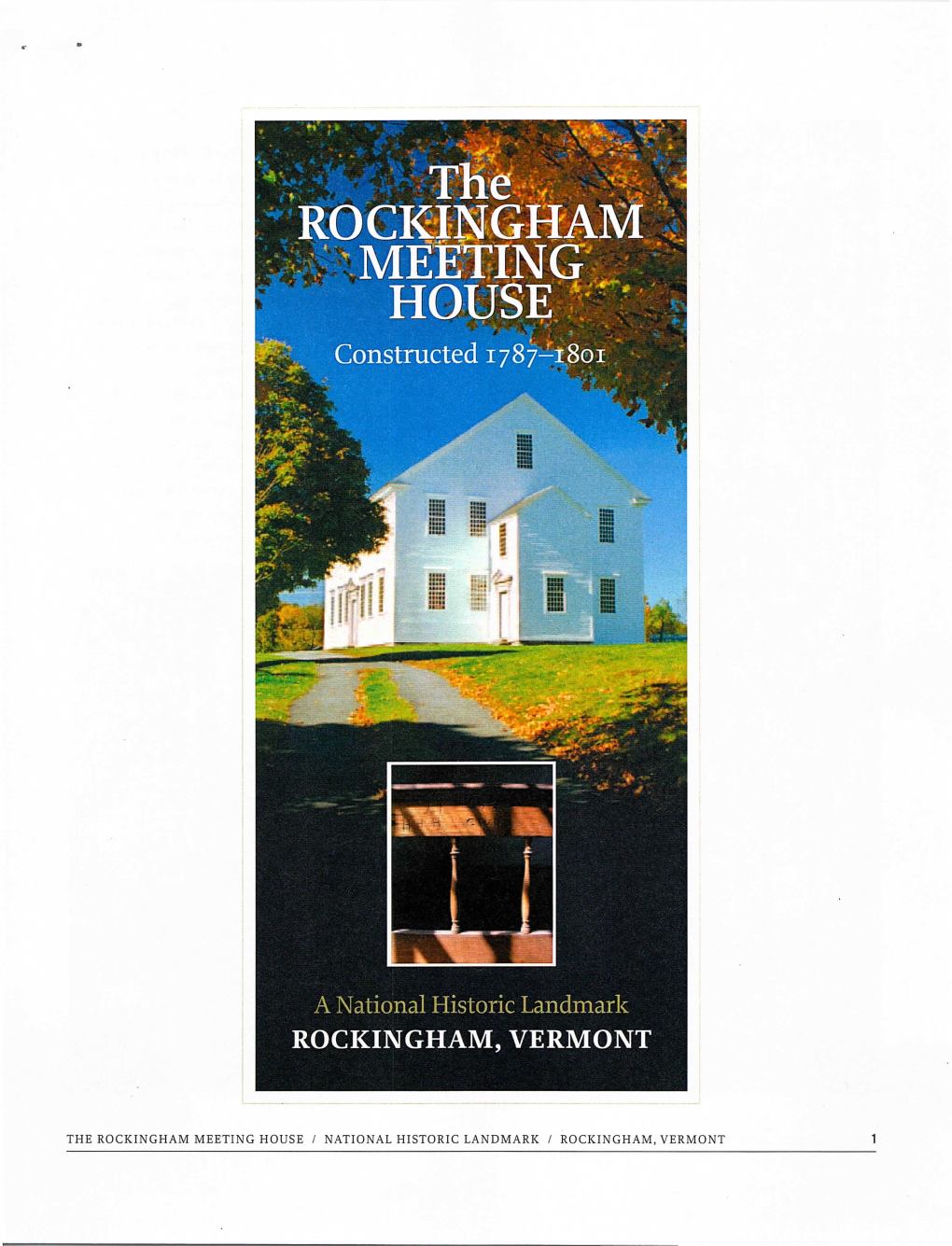 The Rockingham Meeting House / National Historic