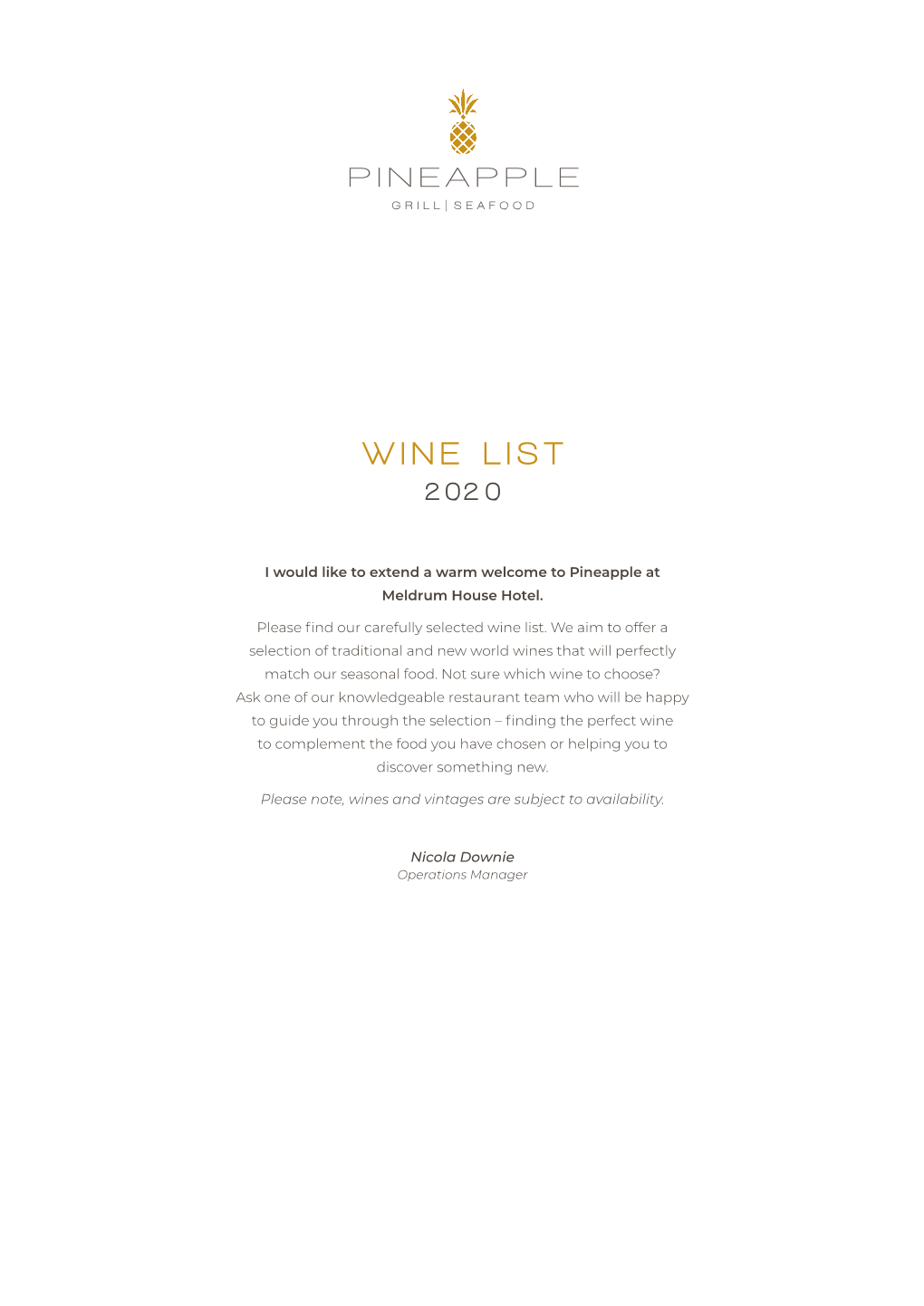 Wine List 202 0