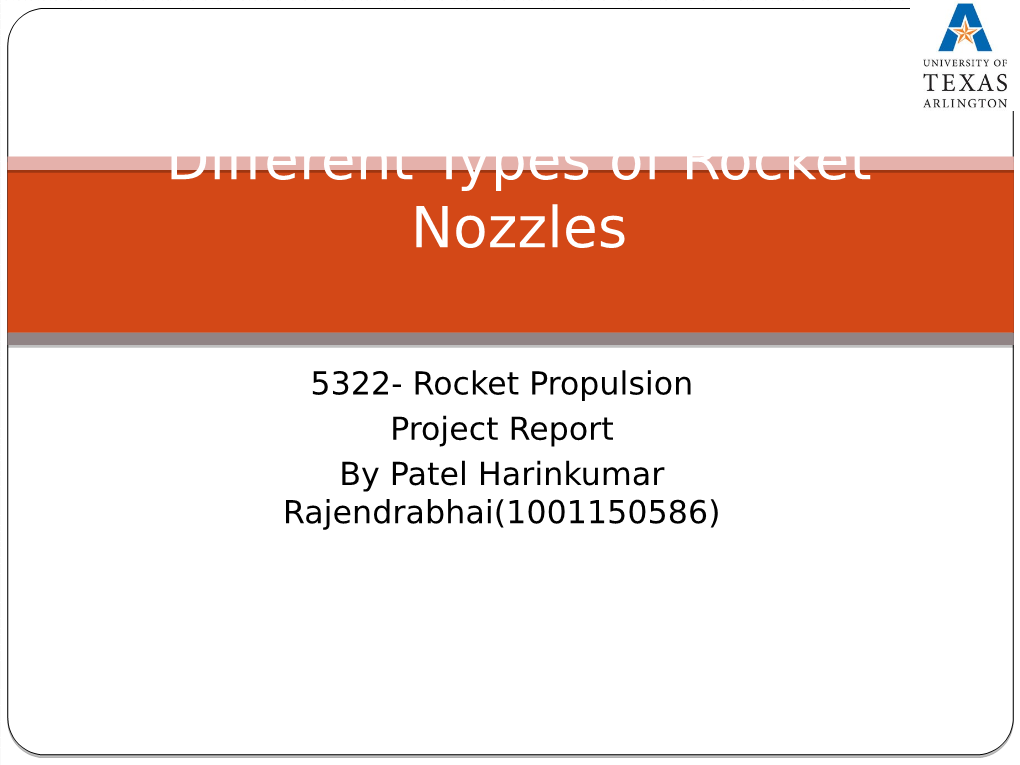 Different Types of Rocket Nozzles