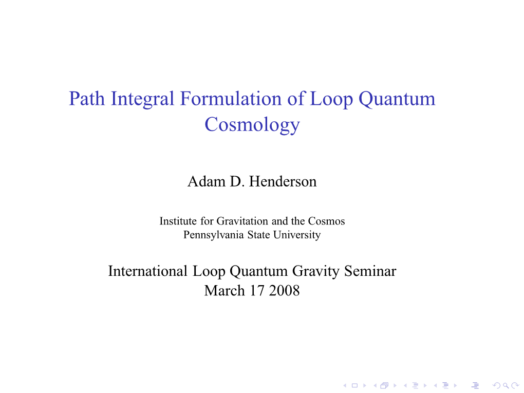 Path Integral Formulation of Loop Quantum Cosmology