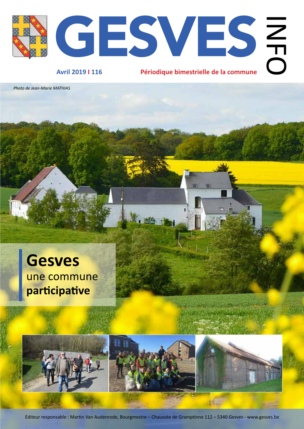 GESVES INFO Avril 2019 I 116 Périodique Bimestrielle De La Commune