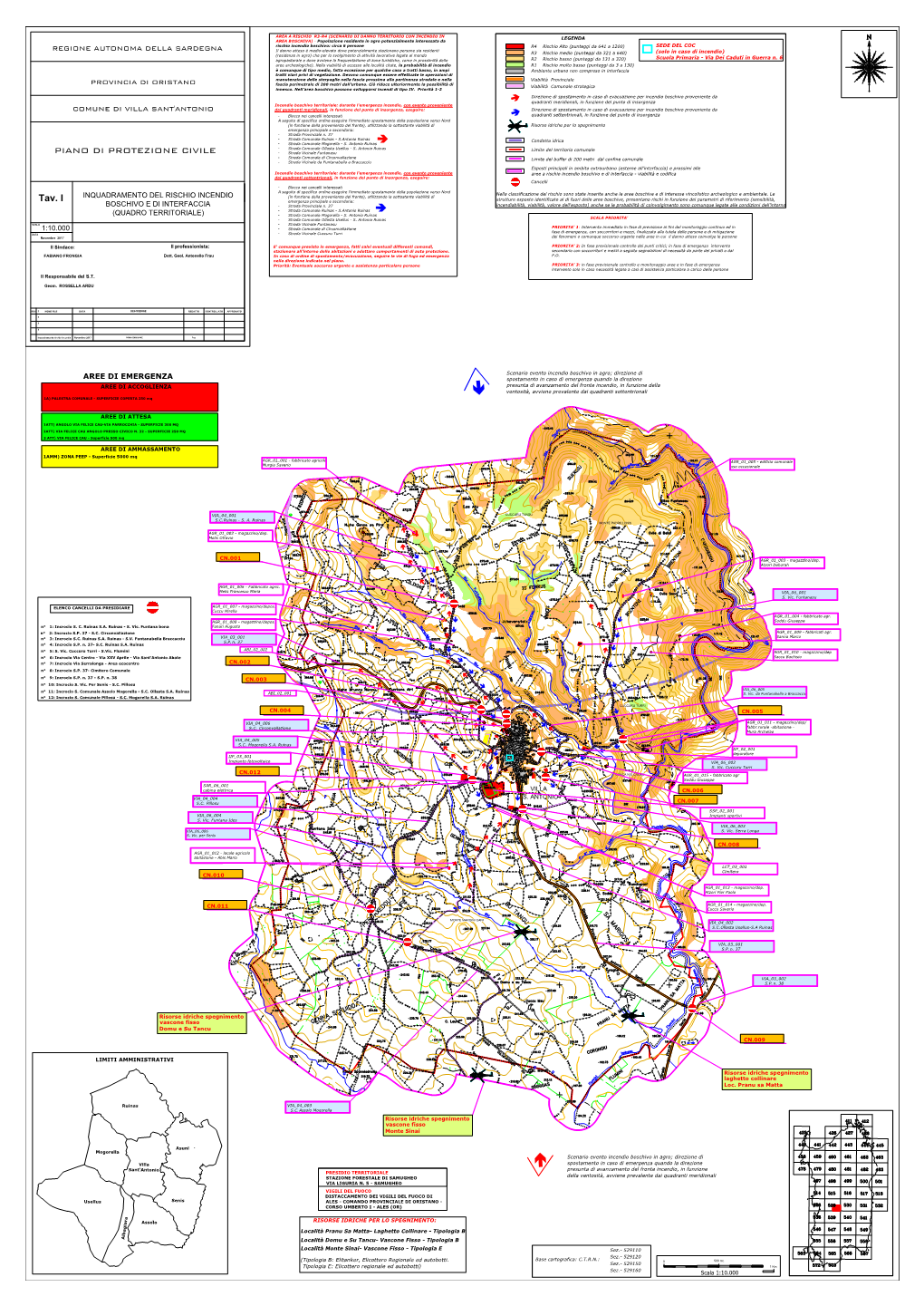 PIANO DI PROTEZIONE CIVILE - Strada Comunale Ollasta Usellus - S