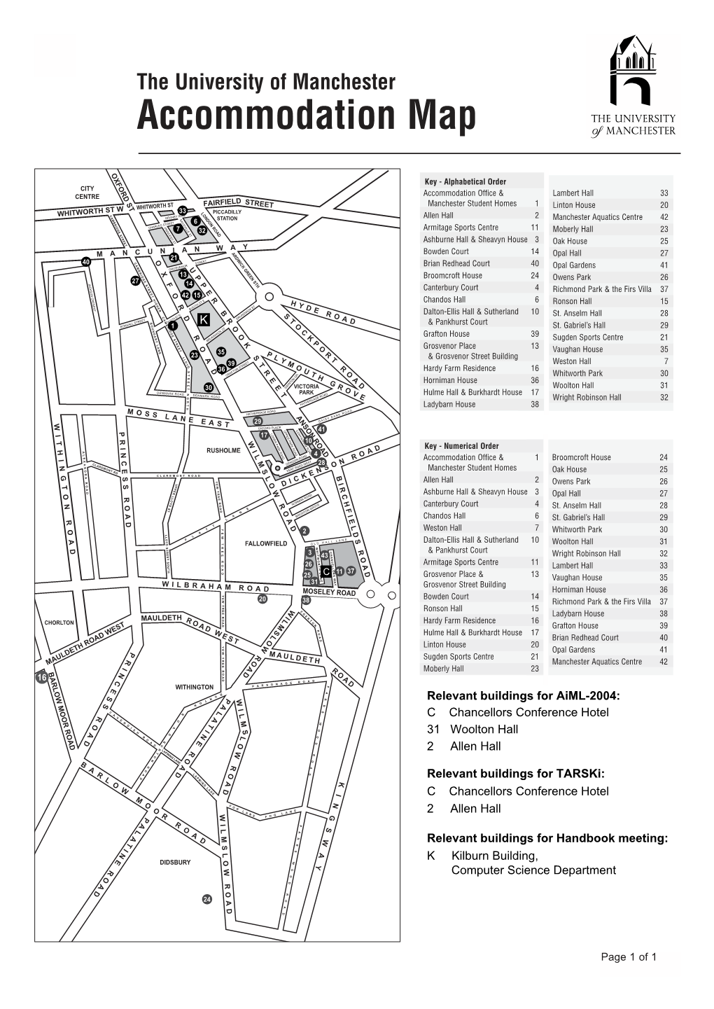 Accommodation Map