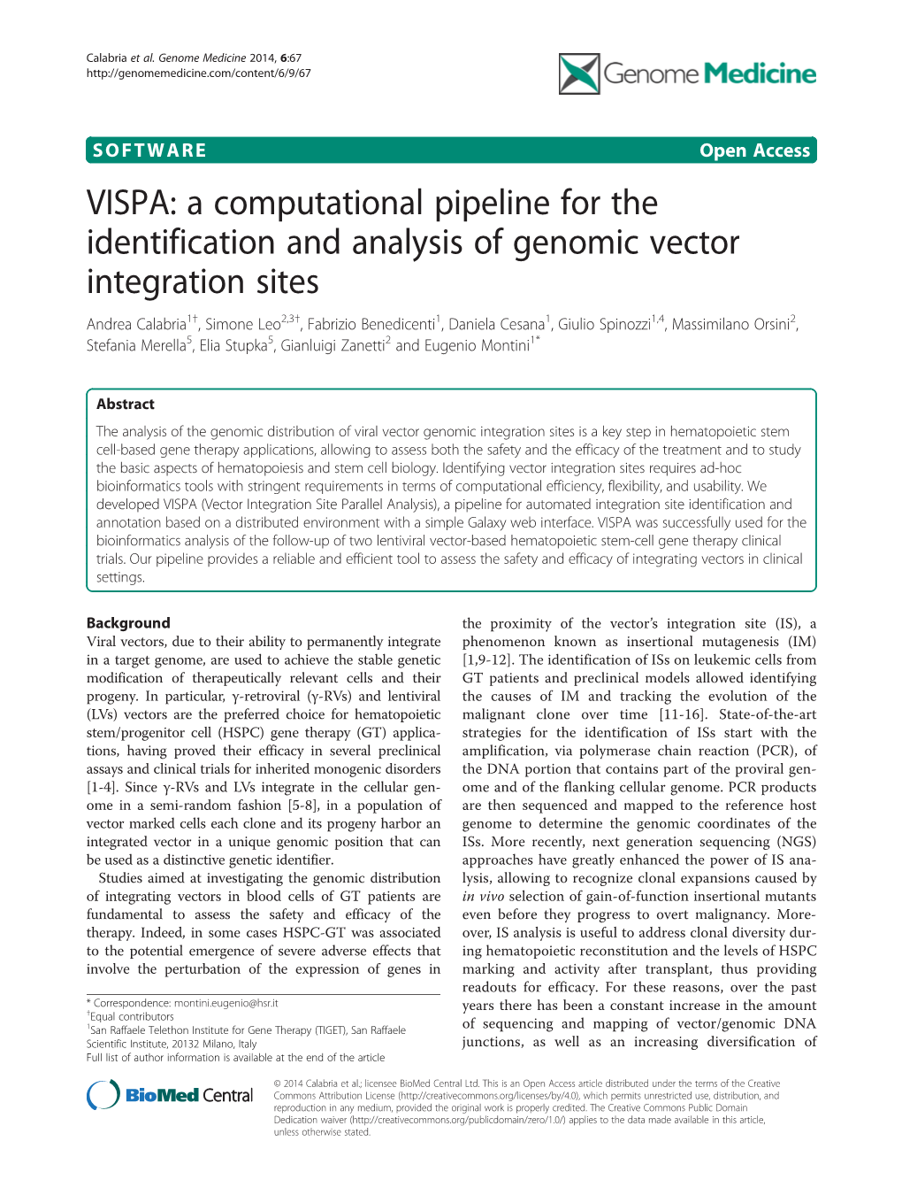 VISPA: a Computational Pipeline for the Identification and Analysis Of