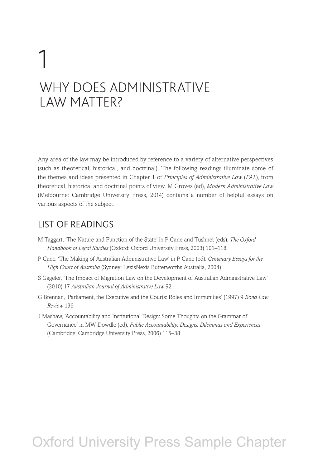 Why Does Administrative Law Matter?