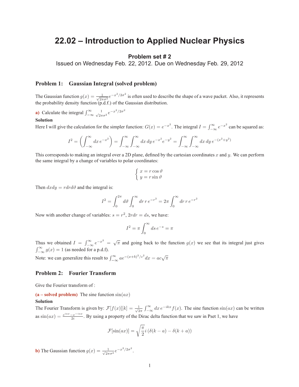 Problem Set 2