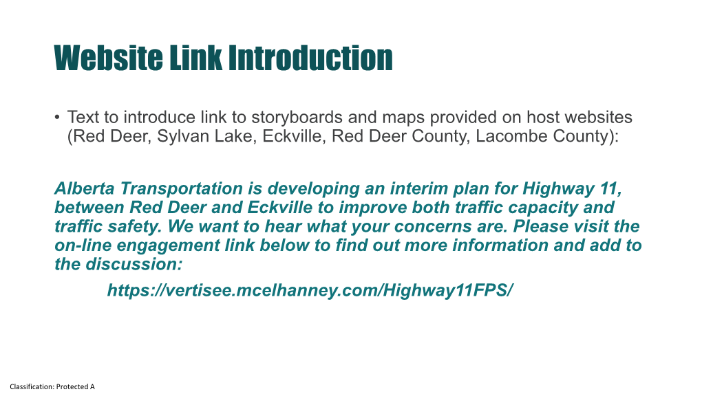 Highway 11 Functional Planning Study