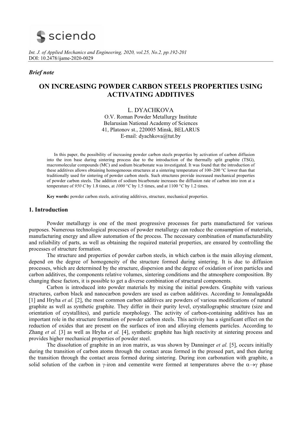 On Increasing Powder Carbon Steels Properties Using Activating Additives