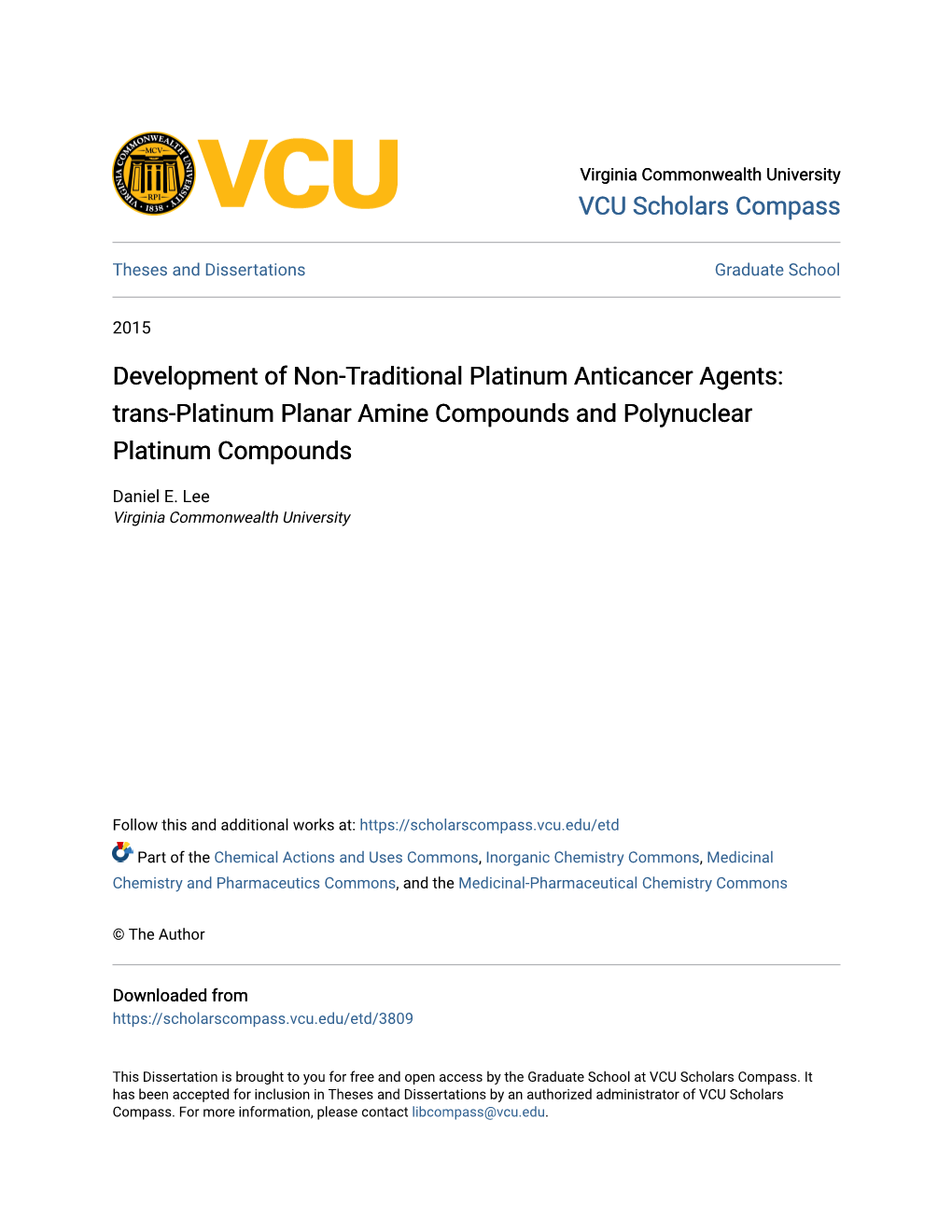 Development of Non-Traditional Platinum Anticancer Agents: Trans-Platinum Planar Amine Compounds and Polynuclear Platinum Compounds