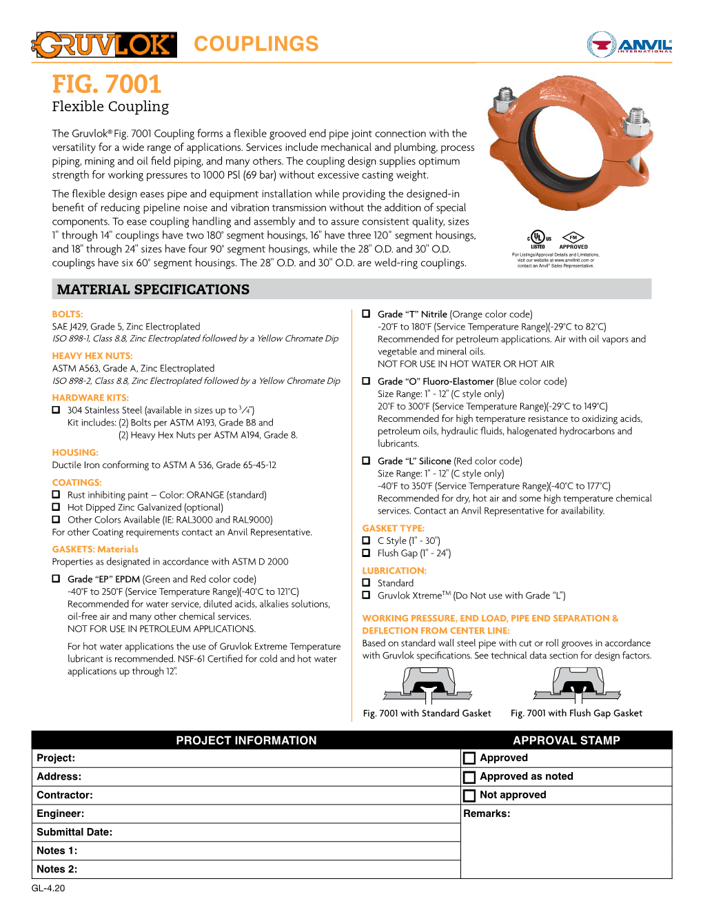 FIG. 7001 Flexible Coupling