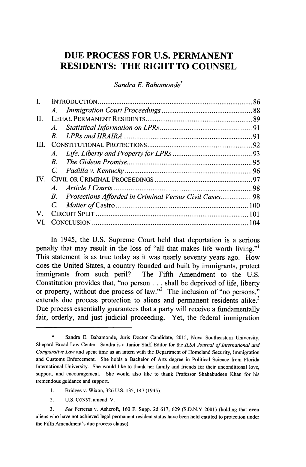 Due Process for Us Permanent