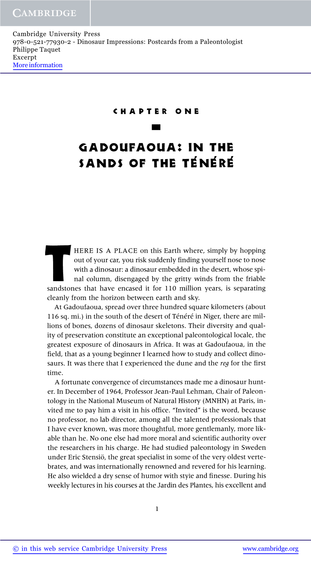 Gadoufaoua: in the Sands of the Tenere