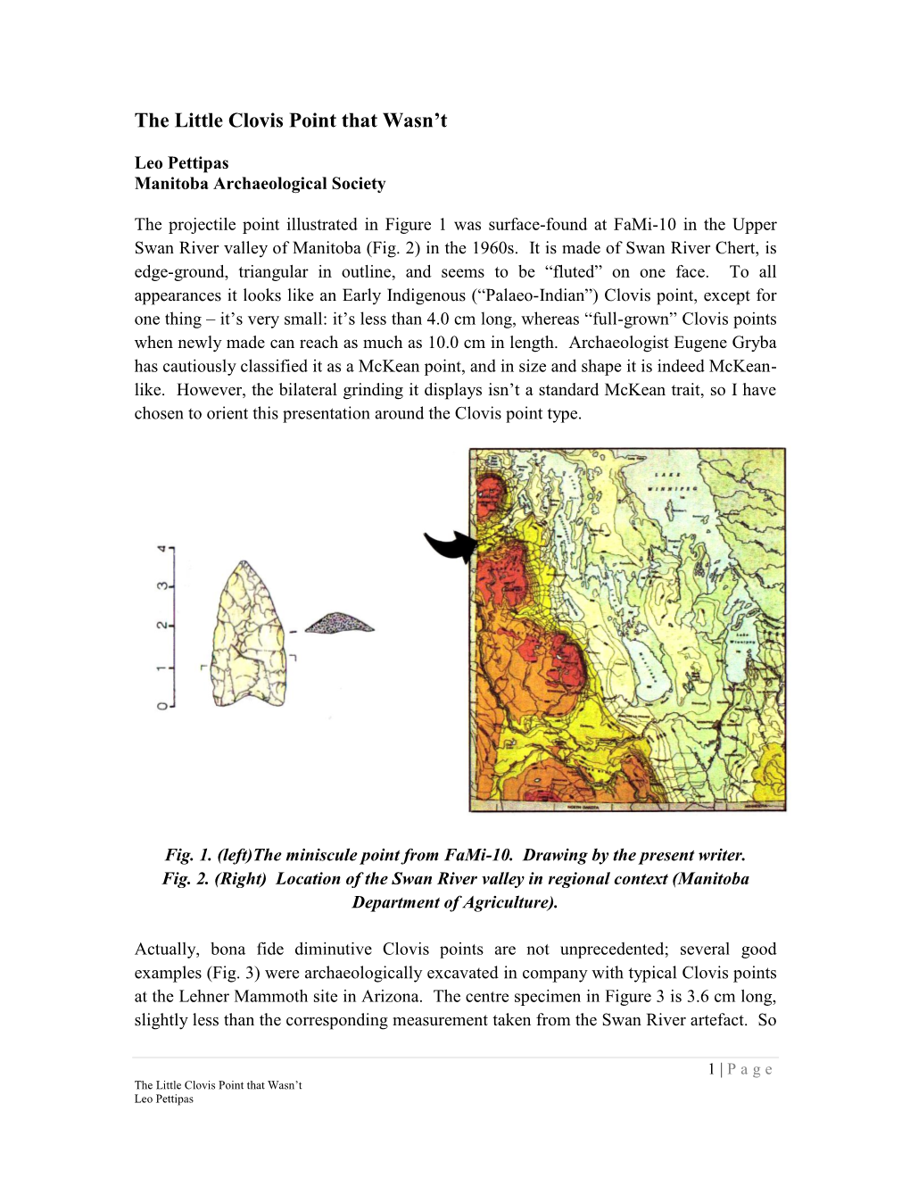 The Little Clovis Point That Wasn't