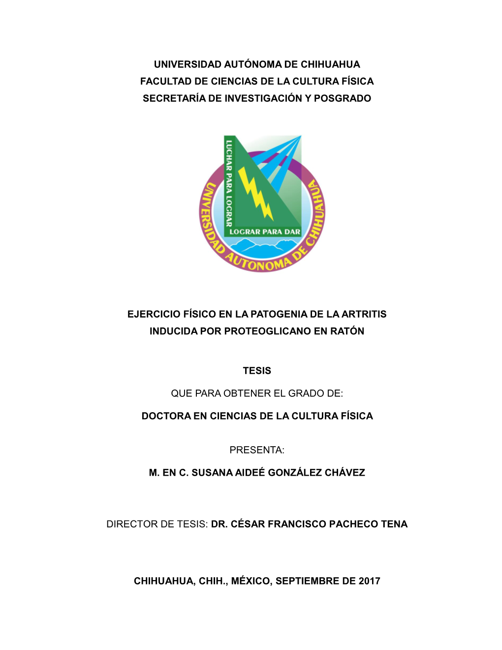 Ejercicio Físico En La Patogenia De La Artritis Inducida Por Proteoglicano En Ratón