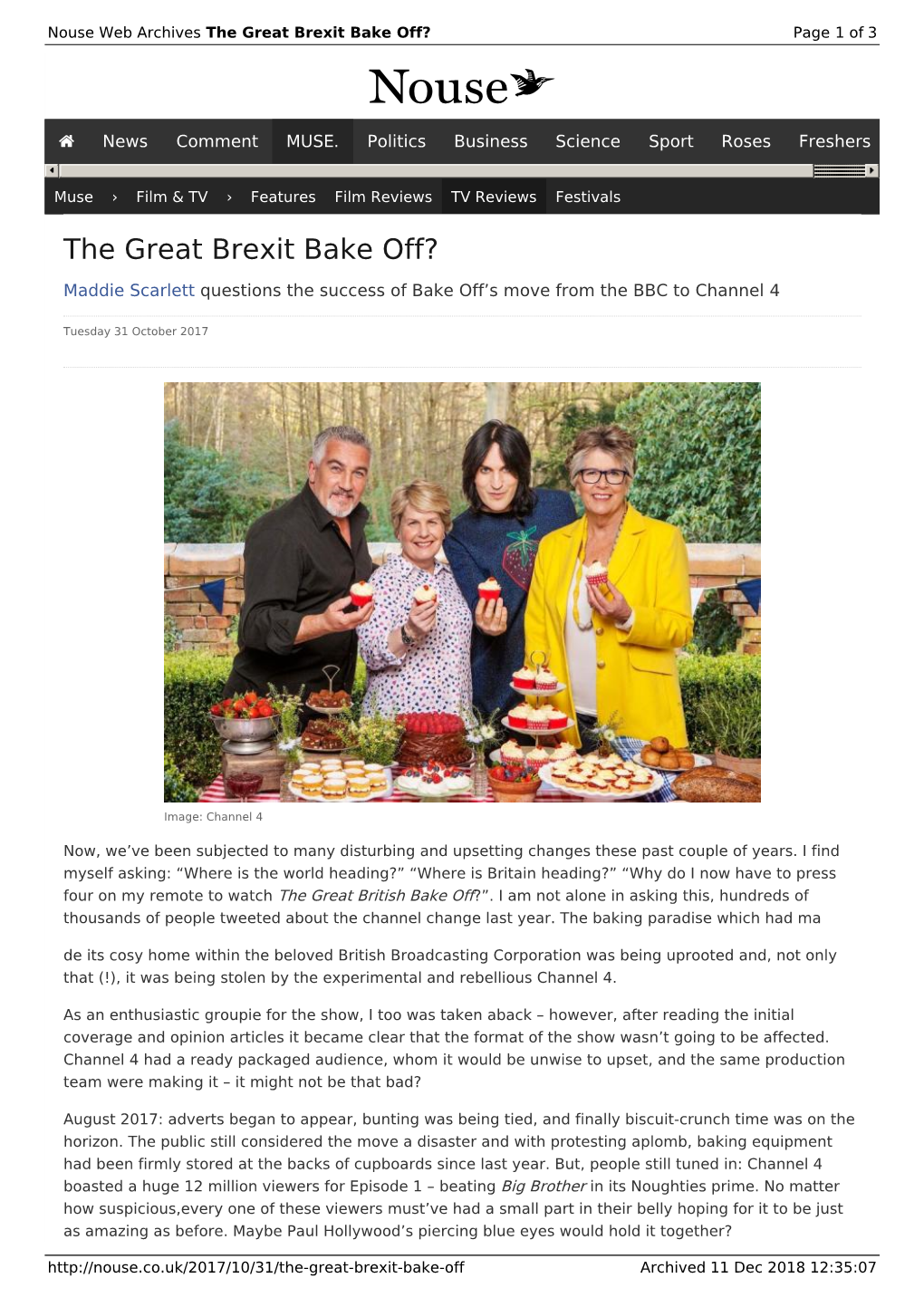 The Great Brexit Bake Off? | Nouse