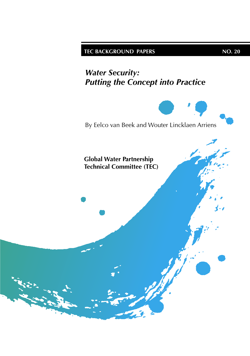 Water Security: Putting the Concept Into Practice