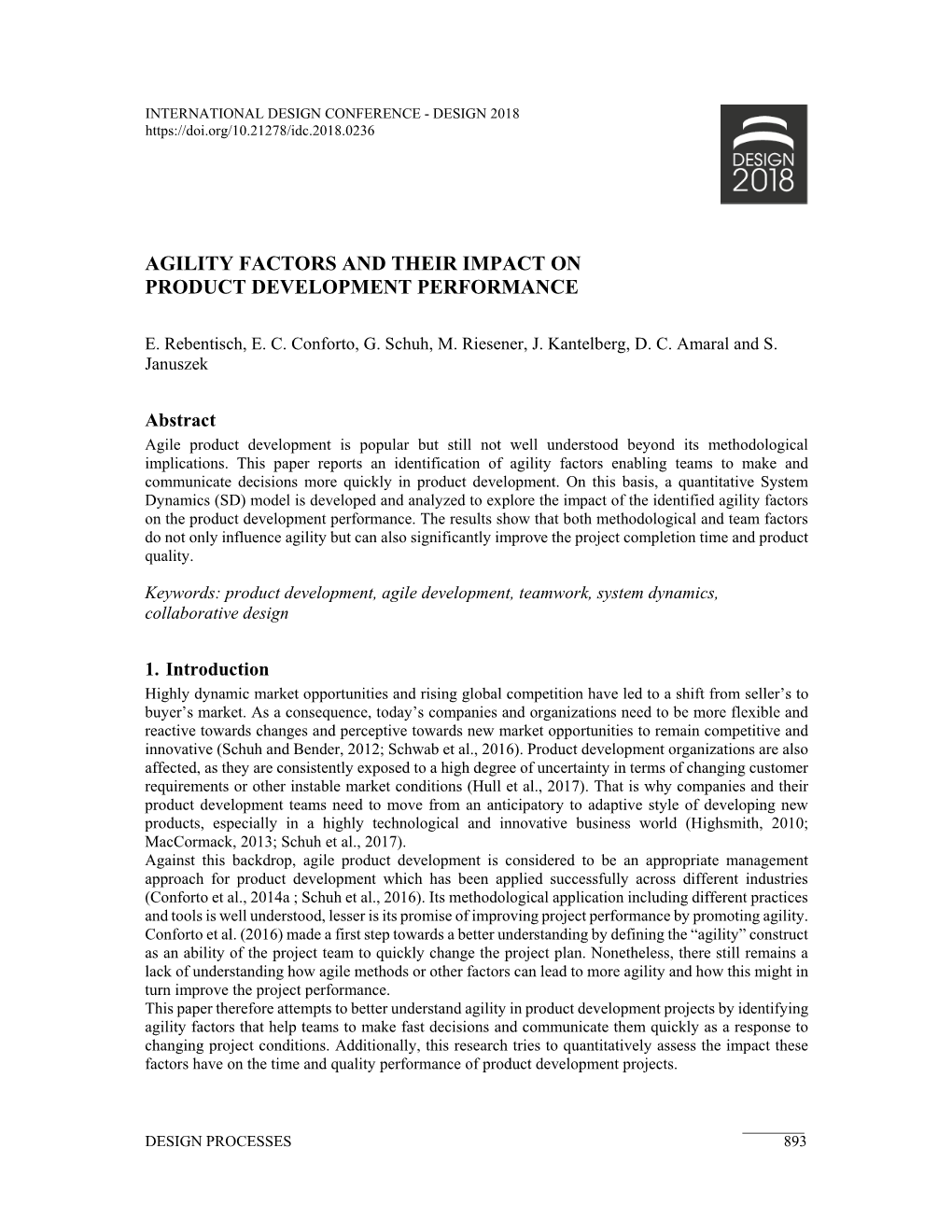 Agility Factors and Their Impact on Product Development Performance