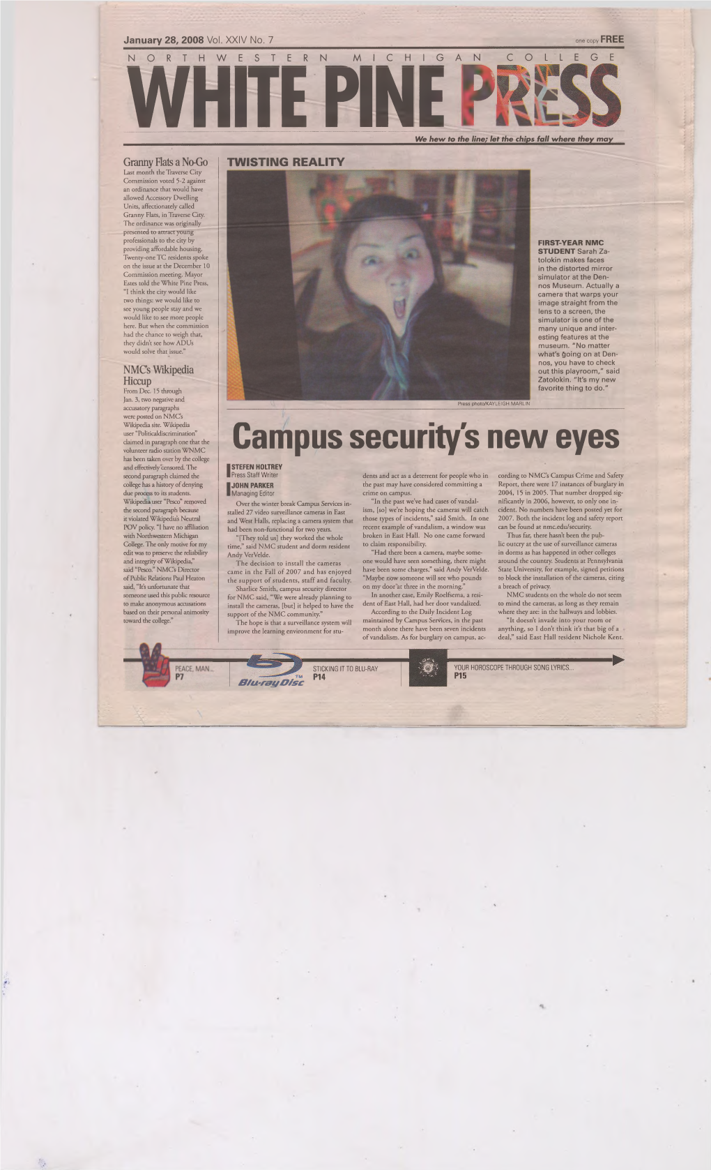 Campus Security's New Eyes Volunteer Radio Station WNMC Has Been Taken Over by the College and Effectively Censored